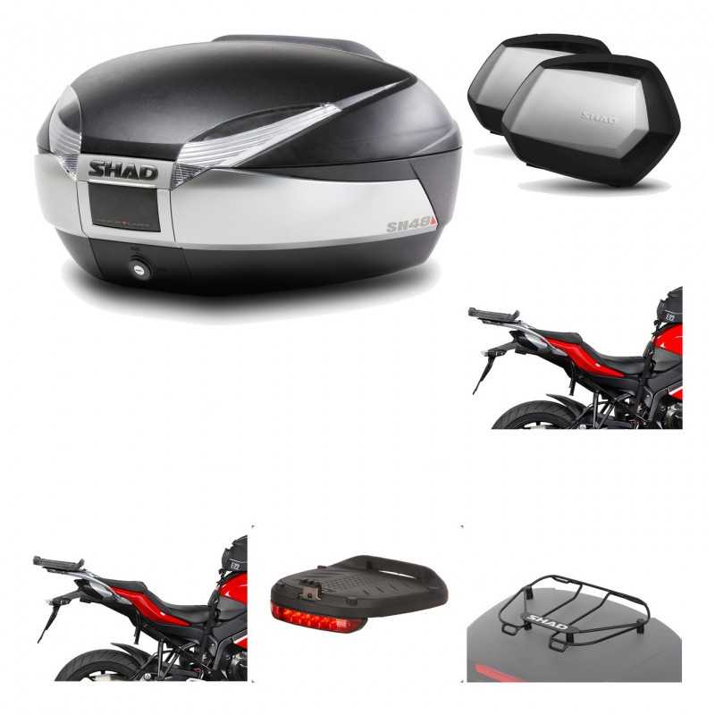 Lateral cases + back trunk + big top fitting + accessories + 3p hardware  SH48 T