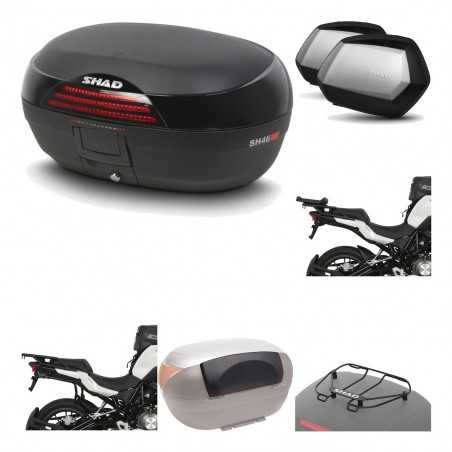 SHAD Maletas laterales + baul trasero herraje montaje accesorios 3p SH46 SH 46 NEW MODEL SC SH35 PREMIUM KIT-195642