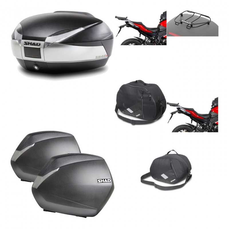 Lateral cases + back trunk + big top fitting + accessories + 3p hardware  SH48 T