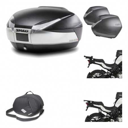 Lateral cases + back trunk + big top fitting + 3p hardware + internal bag SH48