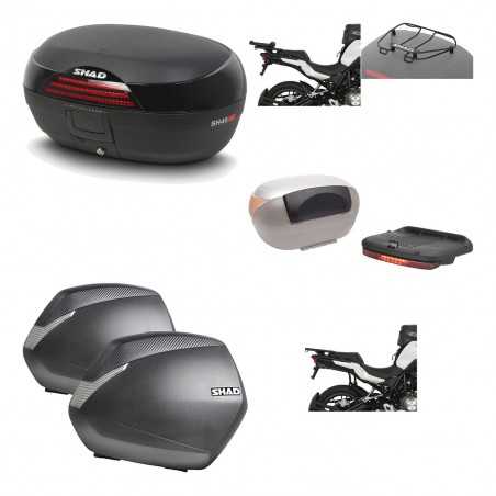 SHAD Maletas laterales + baul trasero herraje montaje accesorios 3p SH46 SH 46 NEW MODEL SH36 36 KIT-195644