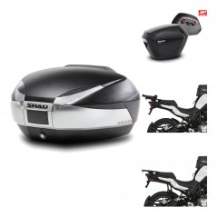 Lateral cases + back trunk + big top fitting + 3p hardware  SH48 TITANIUM PREMIU