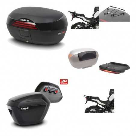 SHAD Maletas laterales + baul trasero herraje montaje accesorios 3p SH46 SH 46 NEW MODEL SH23 KIT-195645