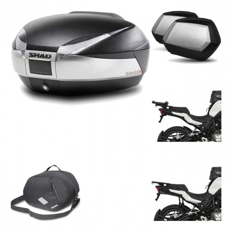 Lateral cases + back trunk + big top fitting + 3p hardware + internal bag  SH48 