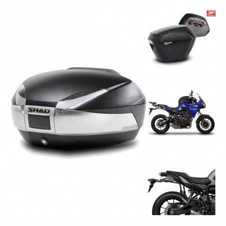 Lateral cases + back trunk + big top fitting + 3p hardware  SH48 TITANIUM PREMIU