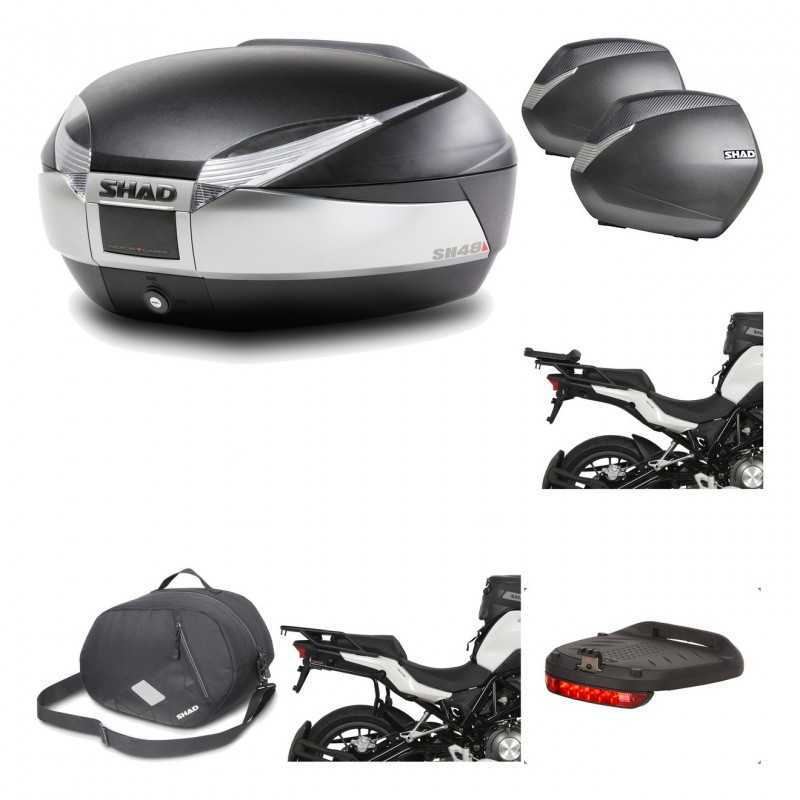 Lateral cases + back trunk + big top fitting + accessories + 3p hardware  SH48 T