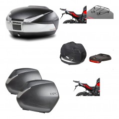 Lateral cases + back trunk + big top fitting + accessories + 3p hardware  SH48 T