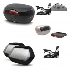 SHAD Maletas laterales + baul trasero herraje montaje accesorios 3p SH46 SH 46 NEW MODEL SC SH35 PREMIUM KIT-195648