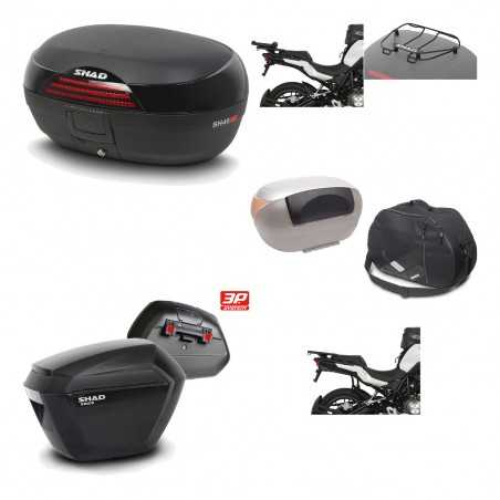 SHAD Maletas laterales + baul trasero herraje montaje accesorios 3p SH46 SH 46 NEW MODEL SH23 KIT-195651