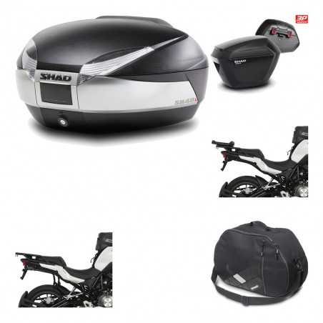 Lateral cases + back trunk + big top fitting + internal bag + 3p hardware SH48