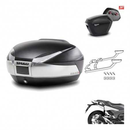 Lateral cases + back trunk + big top fitting + 3p hardware  SH48 TITANIUM PREMIU