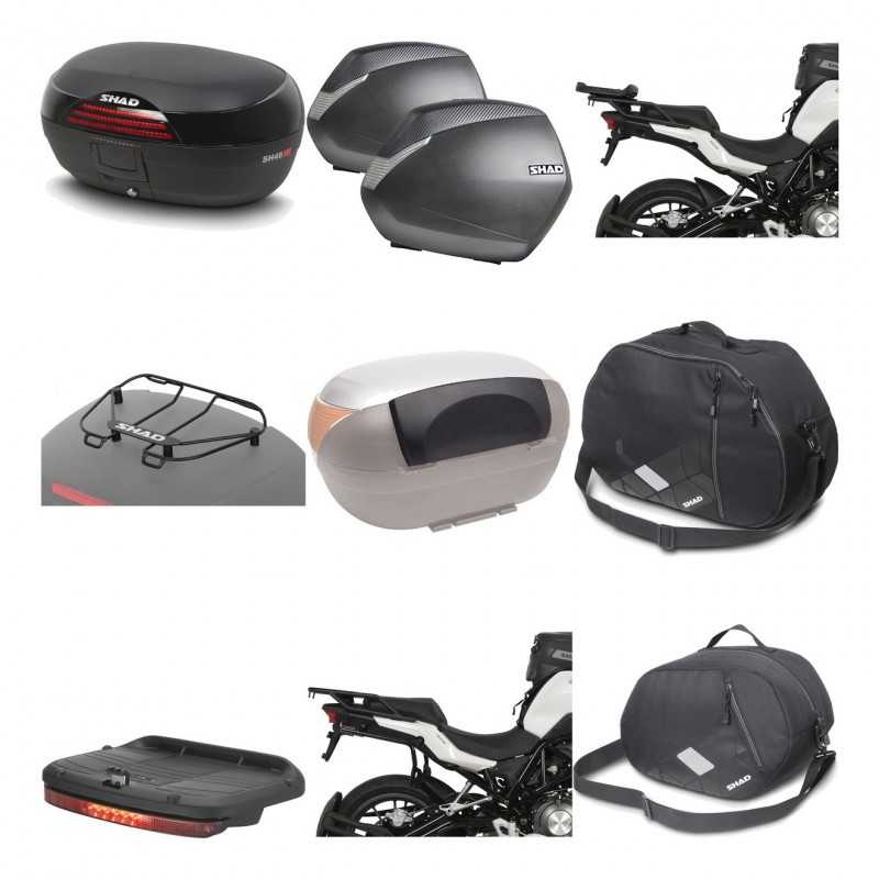 SHAD Maletas laterales + baul trasero herraje montaje accesorios 3p SH46 SH 46 NEW MODEL SH36 36 KIT-195655