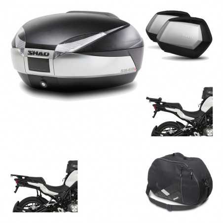 Lateral cases + back trunk + big top fitting + internal bag + 3p hardware SH48