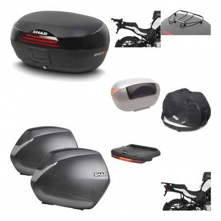Lateral cases + back trunk + big top fitting + accessories + 3p hardware  SH46 S