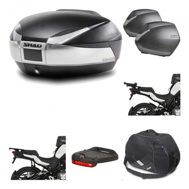 Lateral cases + back trunk + big top fitting + accessories + 3p hardware  SH48 T