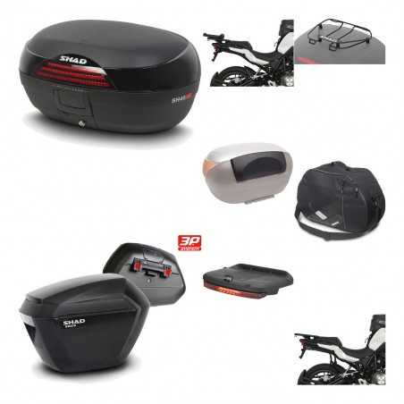 SHAD Maletas laterales + baul trasero herraje montaje accesorios 3p SH46 SH 46 NEW MODEL SH23 KIT-195657