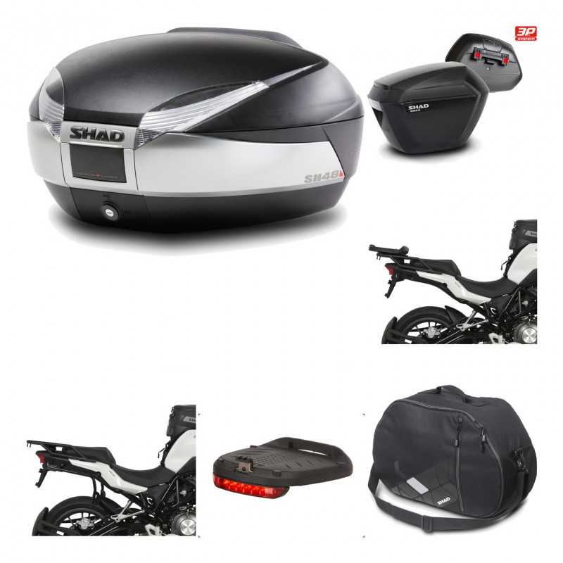 Lateral cases + back trunk + big top fitting + accessories + 3p hardware  SH48 T