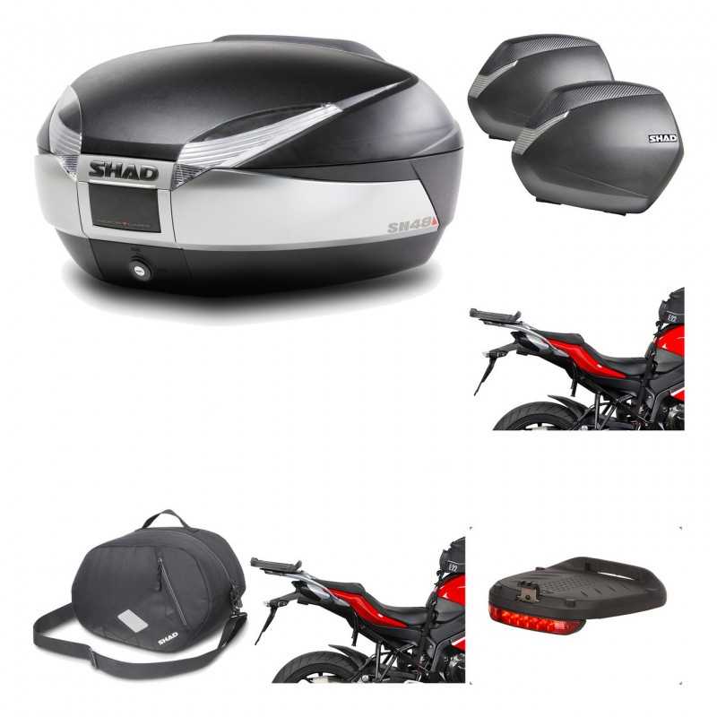 Lateral cases + back trunk + big top fitting + accessories + 3p hardware  SH48 T