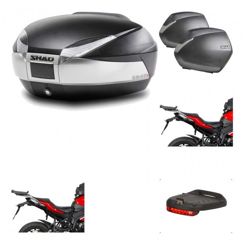 Lateral cases + back trunk + big top fitting + brake light + 3p hardware  SH48 T