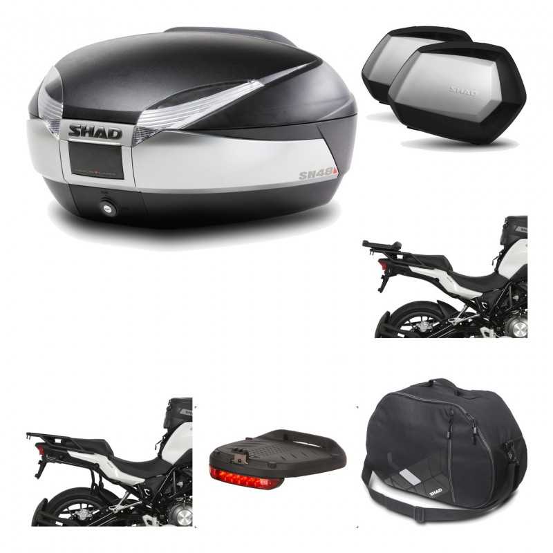 Lateral cases + back trunk + big top fitting + accessories + 3p hardware  SH48 T