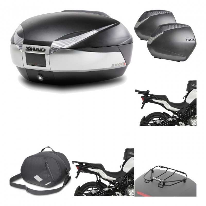 Lateral cases + back trunk + big top fitting + accessories + 3p hardware  SH48 T
