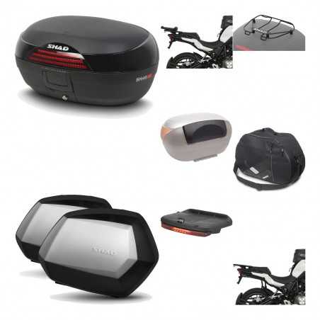 SHAD Maletas laterales + baul trasero herraje montaje accesorios 3p SH46 SH 46 NEW MODEL SC SH35 PREMIUM KIT-195660