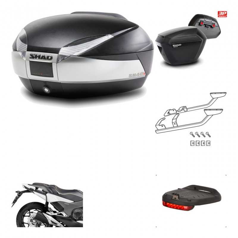 Lateral cases + back trunk + big top fitting + brake light + 3p hardware  SH48 T
