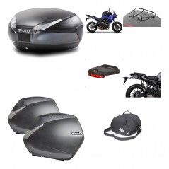 SHAD Maletas laterales + baul trasero herraje montaje accesorios 3p SH48 DARK GREY PREMIUM SH36 SH 36 KIT-196571