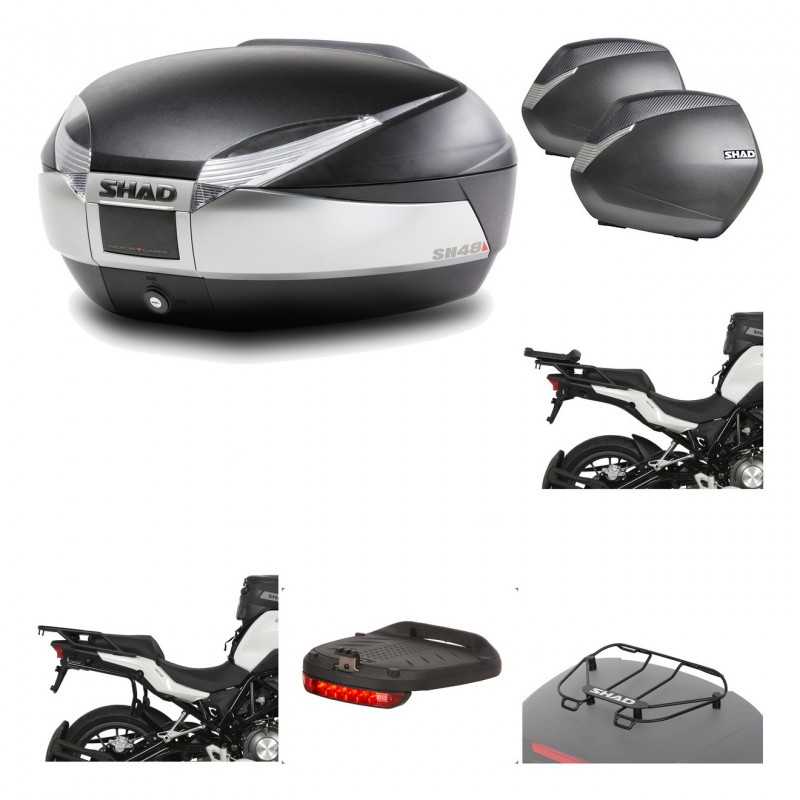Lateral cases + back trunk + big top fitting + accessories + 3p hardware  SH48 T