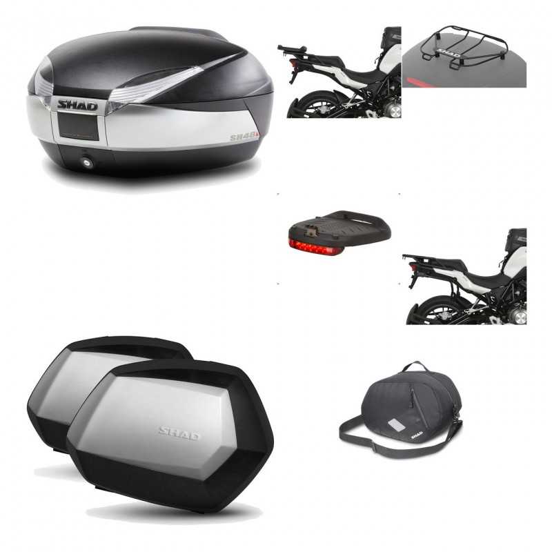 Lateral cases + back trunk + big top fitting + accessories + 3p hardware  SH48 T