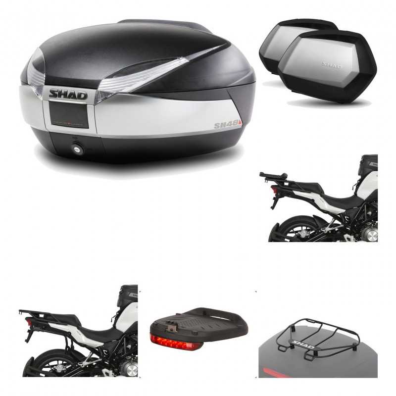 Lateral cases + back trunk + big top fitting + accessories + 3p hardware  SH48 T