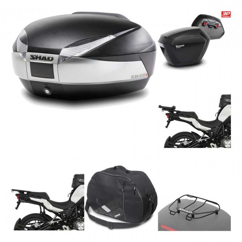 Lateral cases + back trunk + big top fitting + accessories + 3p hardware  SH48 T