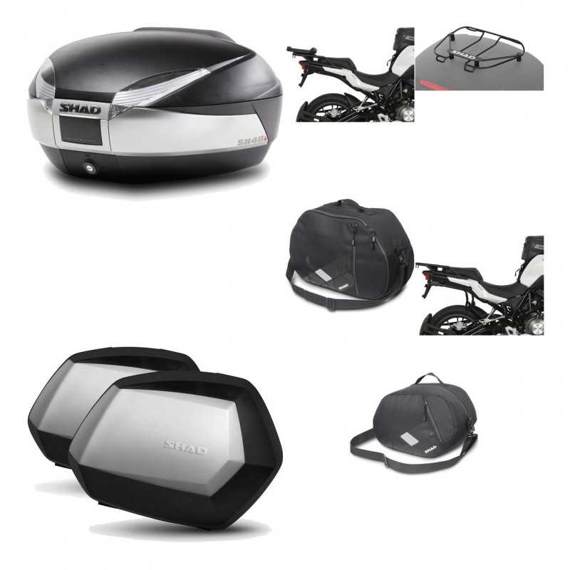 Lateral cases + back trunk + big top fitting + accessories + 3p hardware  SH48 T