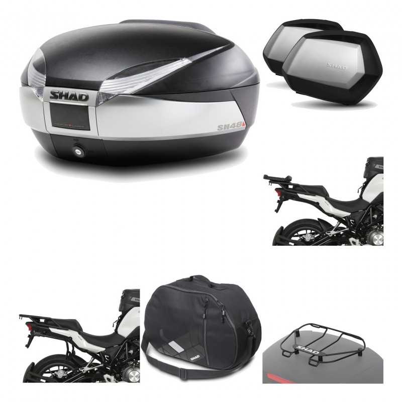 Lateral cases + back trunk + big top fitting + accessories + 3p hardware  SH48 T
