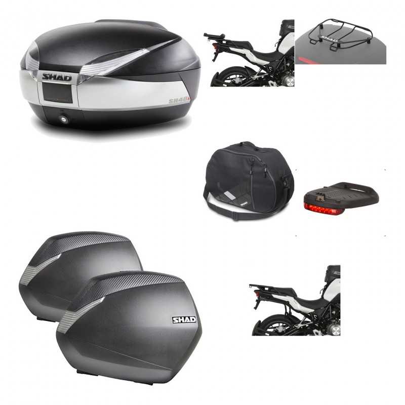Lateral cases + back trunk + big top fitting + accessories + 3p hardware  SH48 T