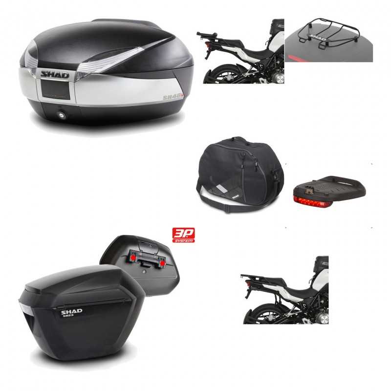 Lateral cases + back trunk + big top fitting + accessories + 3p hardware  SH48 T