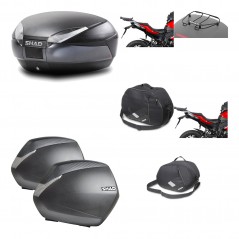 Lateral cases + back trunk + big top fitting + accessories + 3p hardware  SH48 D
