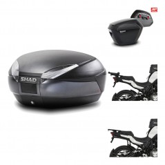Lateral cases + back trunk + big top fitting + 3p hardware  SH48 DARK GREY PREMI