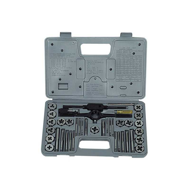 METALWORKS Juego de machos y fileras con giramachos para hacer reparar roscas SKC40ETM 34994