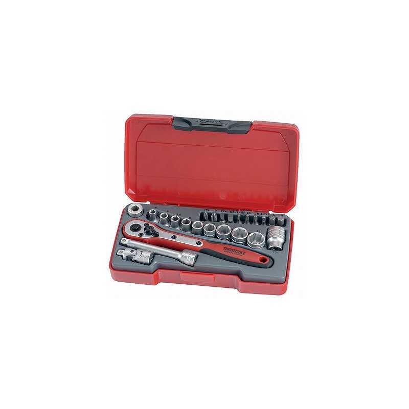TENGTOOLS Juego llaves vaso tuercas 1/4 DE 24 PIEZAS 71424 35138