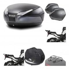 SHAD Maletas laterales + baul trasero herraje montaje accesorios 3p SH48 DARK GREY PREMIUM SH36 SH 36 KIT-196626