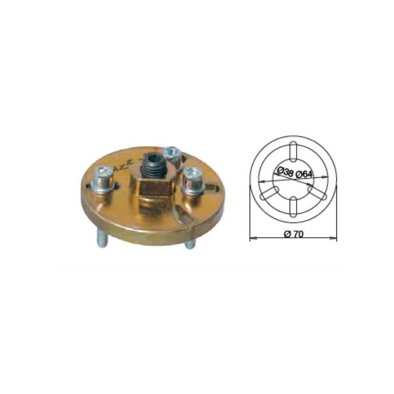 BUZZETTI Extractor volante magnetico con 4 ranuras para sujeccion 19513