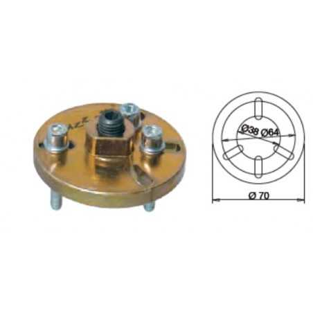 Extractor, steering wheel, magnetic 4 slots for attachment