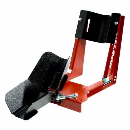 Tire-block universal garage, automatic adjustment, front tire suport, motorcycle