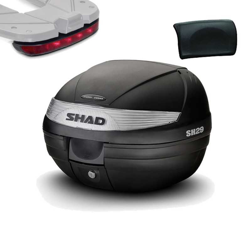 SHAD Maleta baul trasero + respaldo luz de freno regalo SH29 SH29LUZRES1