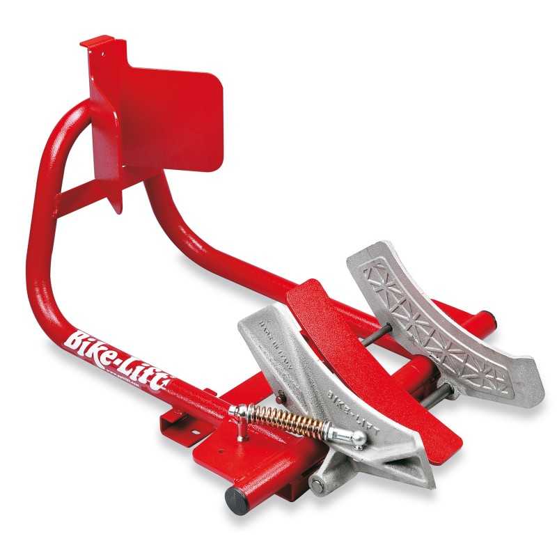 BIKE LIFT Bloca-rueda taller universal regulable AUTOMATICO soporte delantero moto sujecci 34641