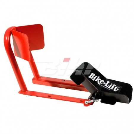 Tire-block universal garage, automatic adjustment, front tire suport, motorcycle