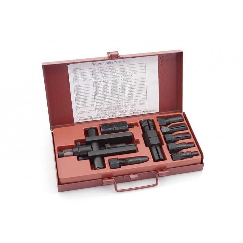 Kit, bearing extractor holes, blind includes 7pcs useful 26-66mm