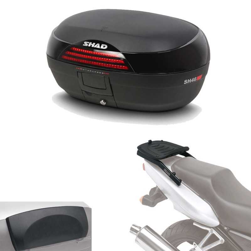 SHAD Kit fijacion y maleta baul trasero + respaldo pasajero regalo SH46 SH46REHE146