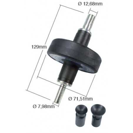 Oscillating / rotary tool with suction cup for valve maintenance